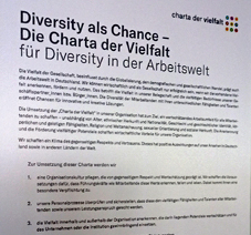 Charta der Vielfalt ist unterzeichnet
